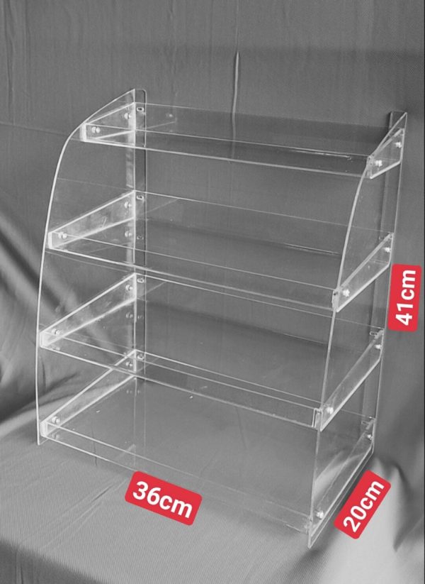 KỆ TRƯNG BÀY SẢN PHẨM VĂN PHÒNG PHẨM 4 TẦNG MICA TRONG - Ảnh 7